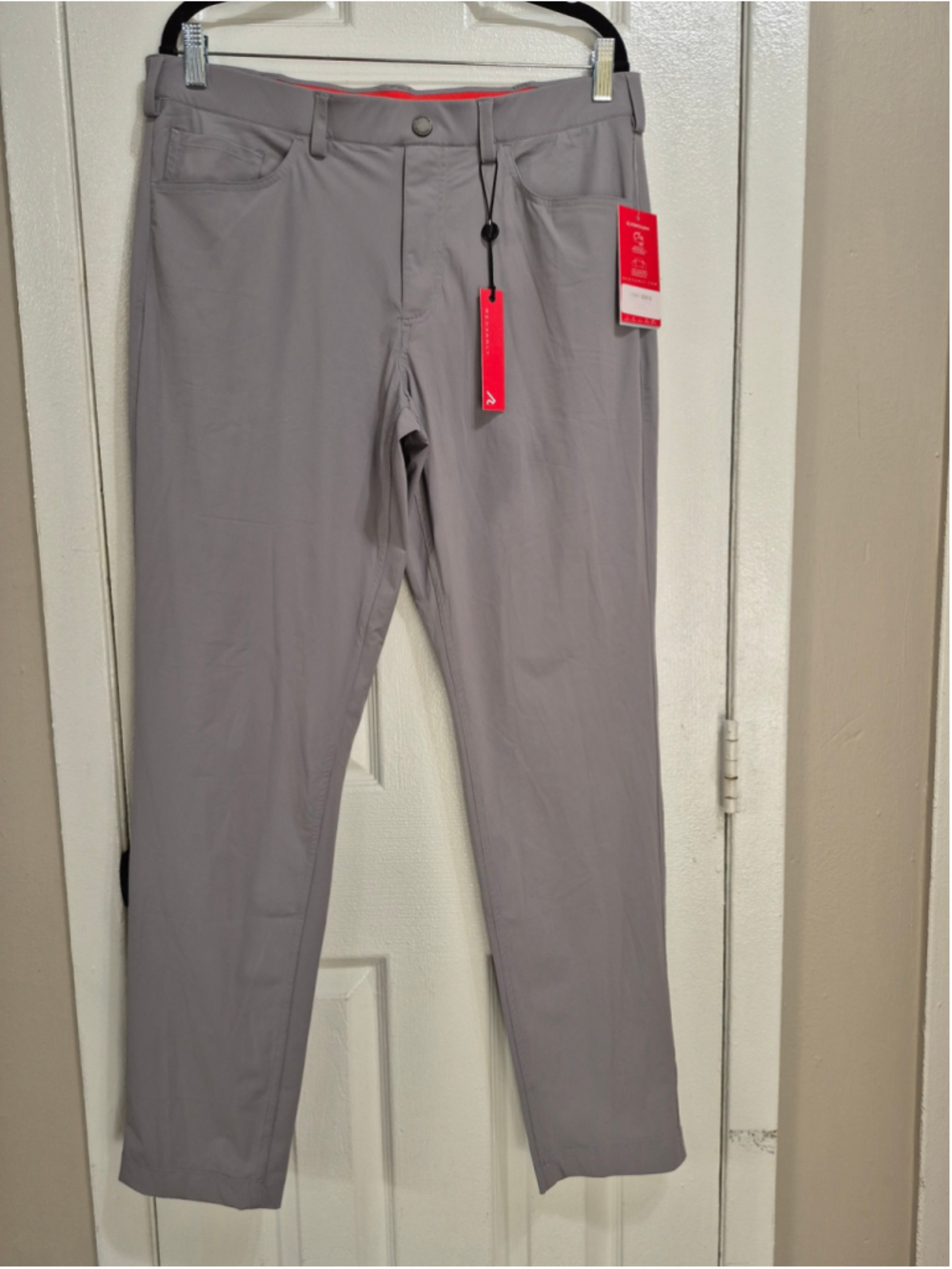 Men's Redvanly Kent Pants Size L Grey 32" Inseam